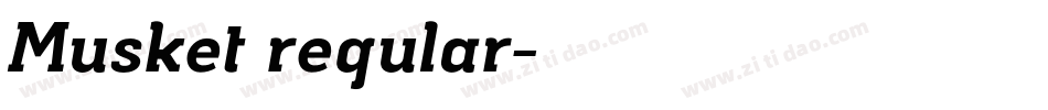 Musket regular字体转换